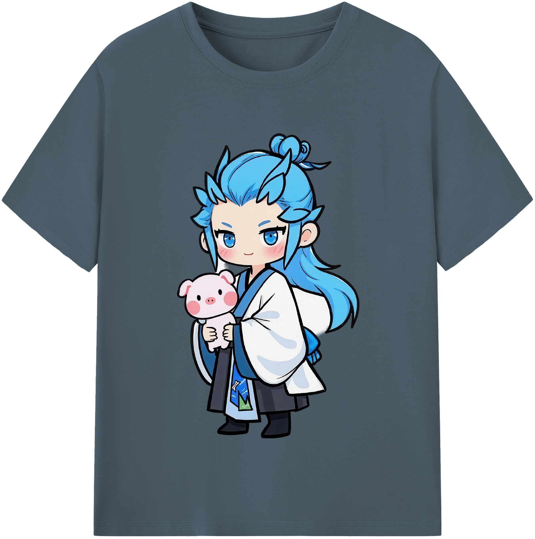 （画像用） Ne Zha 2 ナタ 魔童の大暴れ 綿100％半袖Tシャツ（フロントプリント）